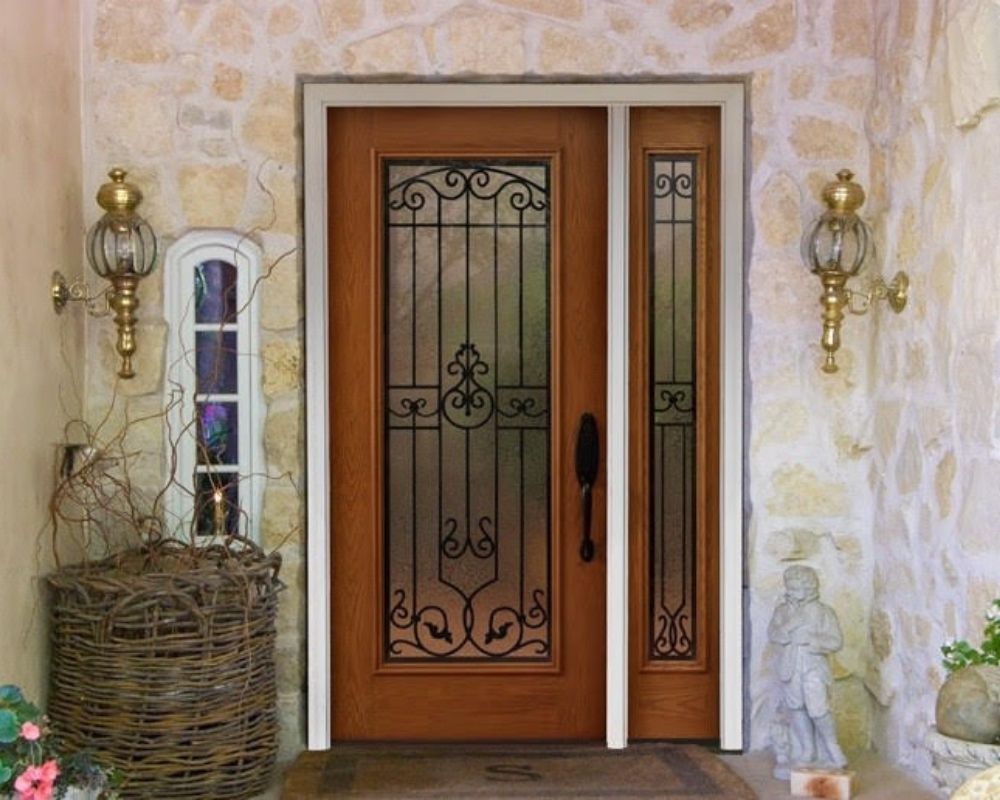 What are popular material choices for replacement doors