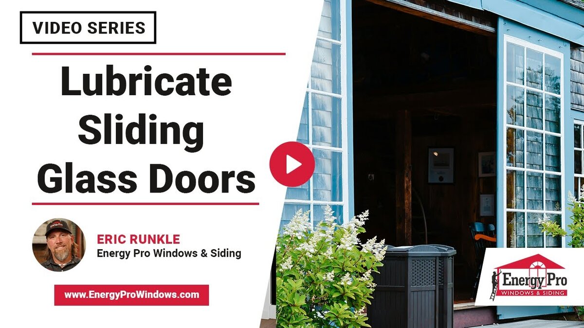 lubricate a sliding glass door