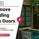 remove sliding glass doors