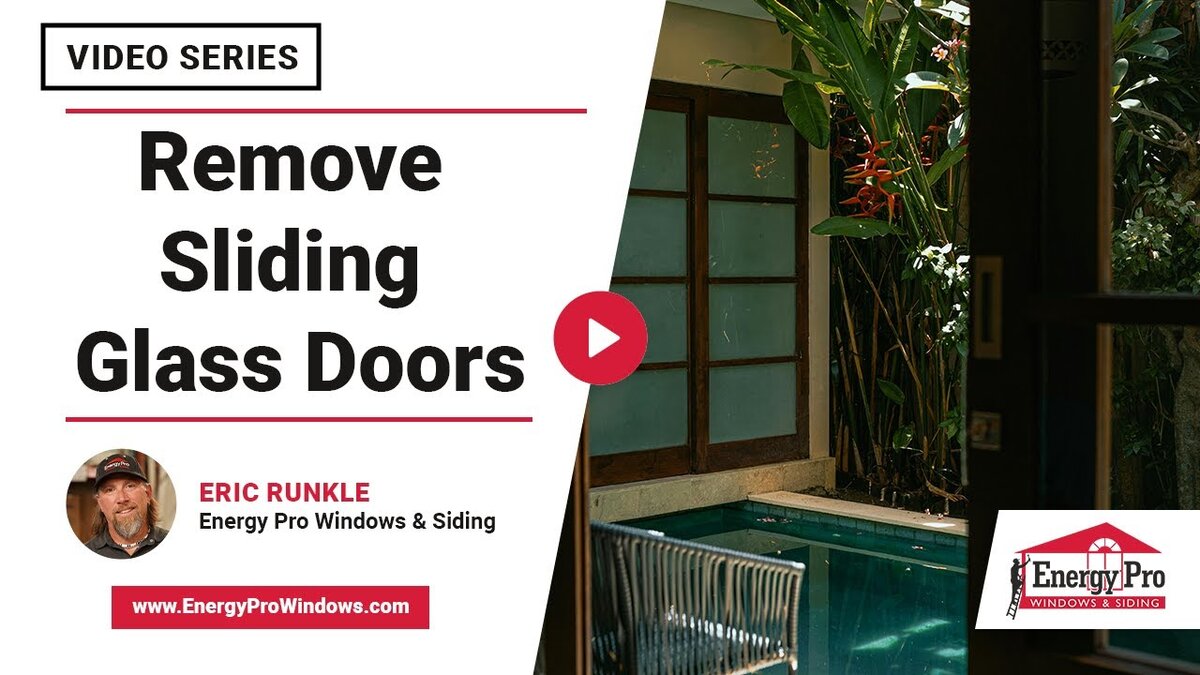 remove sliding glass doors