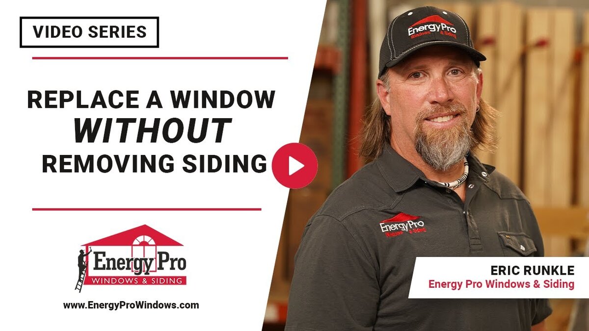 replace a window without removing the siding