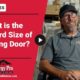 standard size sliding door